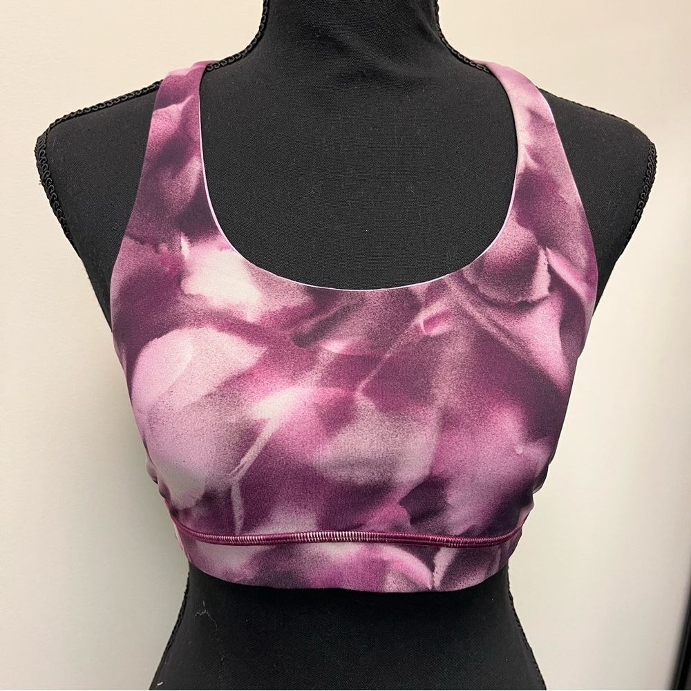 Lululemon Athletica Purple Tie-Dye Sports Bra